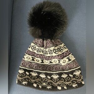 Turtlefur black womens wool hat